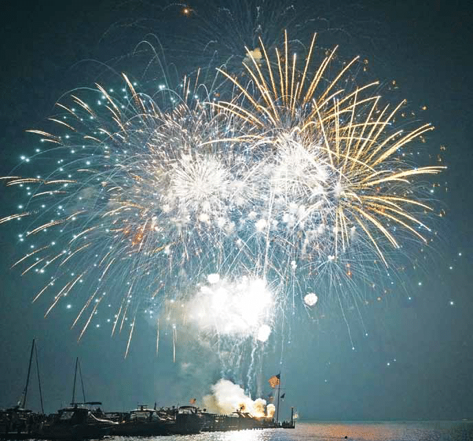 Picture of the Fireworks at Put-in-Bay